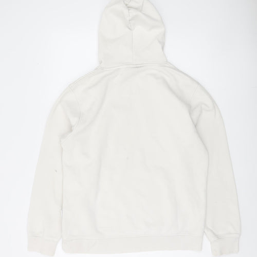 Nicce Men's White Pullover Hoodie M - Logo Accents