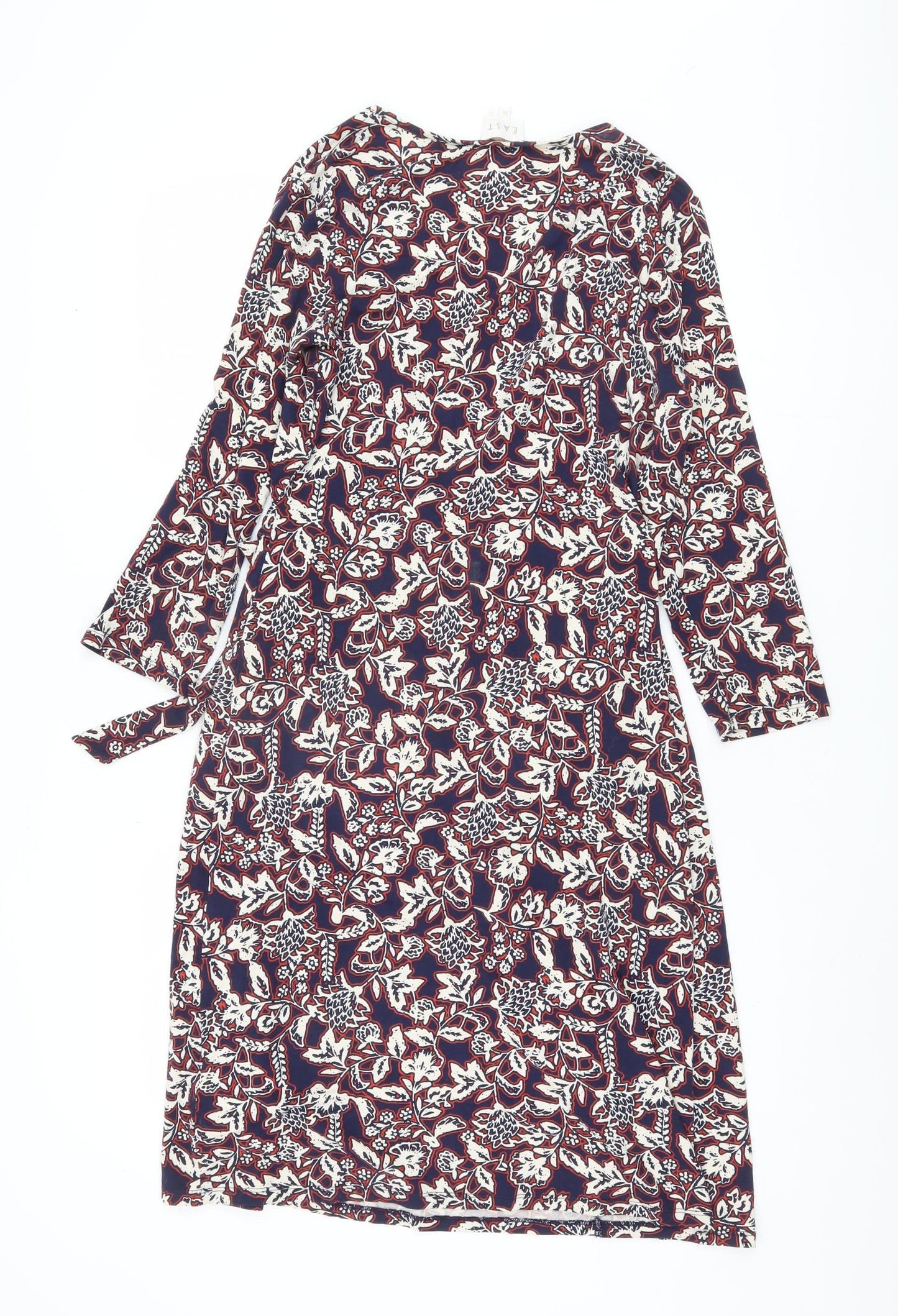 East Women's Multicoloured Wrap Dress Size 10