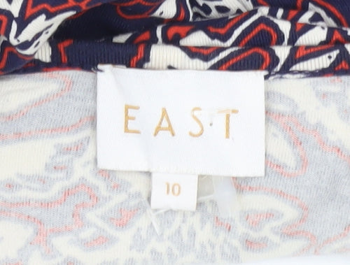 East Women's Multicoloured Wrap Dress Size 10