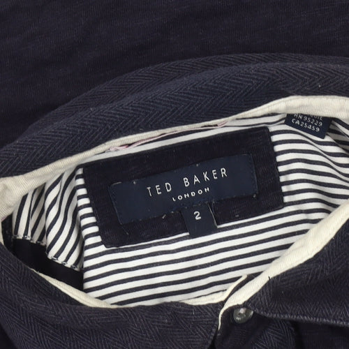 Ted Baker Men's Black Polo, Size S, Short Sleeve