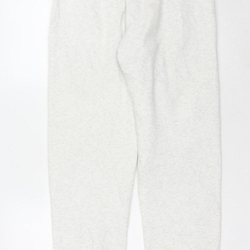 White Fox Women's White XS Jogger Trousers with Logo
