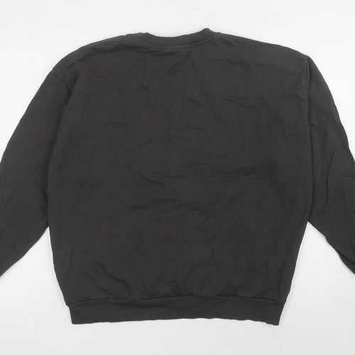 ASOS DESIGN Women’s Black Pullover Sweatshirt, Size 10