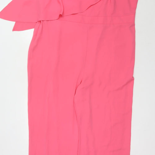Marks and Spencer Women's Pink One-Shoulder Jumpsuit