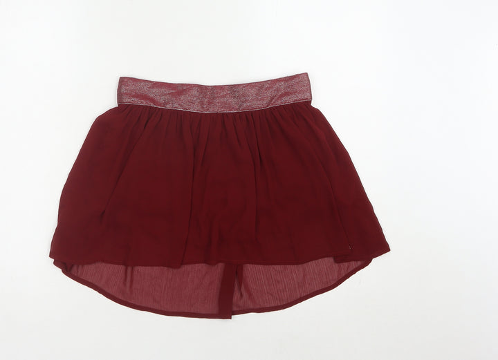 Hollister Women's Red A-Line Short Skirt S