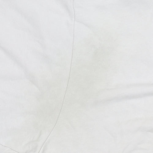 Adidas Women's White Pullover Logo Sweatshirt Size 10