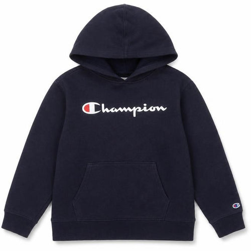 Champion Boys Black Hooded Pullover Hoodie L 12-13 Years
