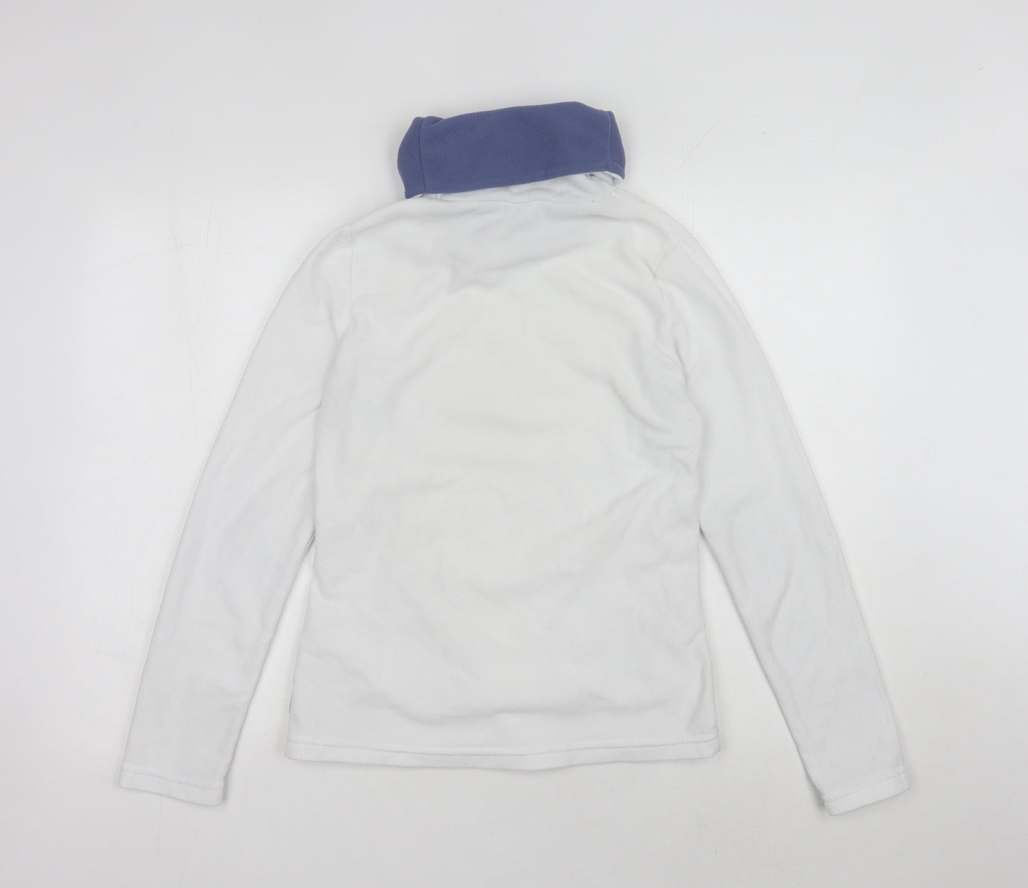 Oxylane Women's White High Neck Sweatshirt, Size 8