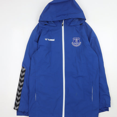 Hummel Men's Blue Waterproof Rain Coat M