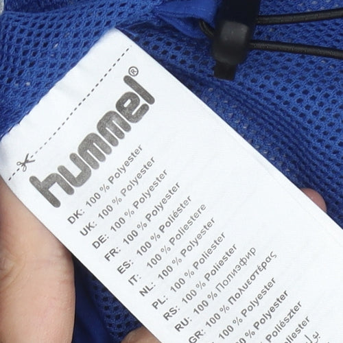 Hummel Men's Blue Waterproof Rain Coat M