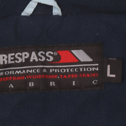 Trespass Men's Blue Waterproof Rain Coat - L