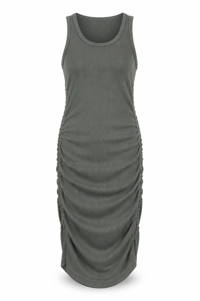 Pull&Bear Women's Green M Tank Dress
