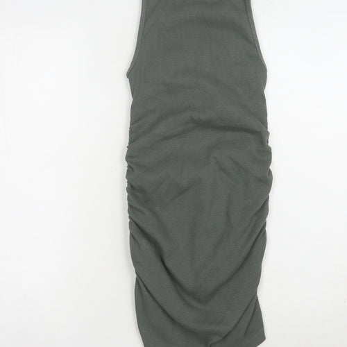 Pull & Bear Women's Green M Tank Dress