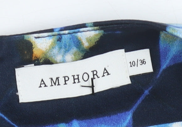 Amphora Women's Multicoloured Geometric Dress Size 10