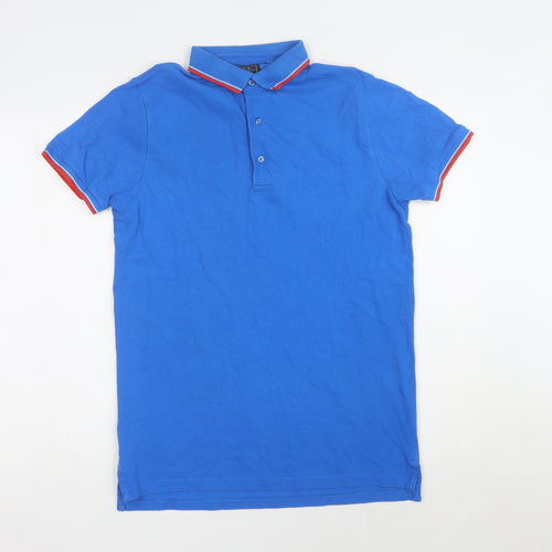 Next Boys Blue Polo Shirt, 15 Years, Short Sleeve