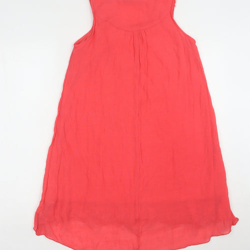 Mandi Women's Pink Sleeveless Hi-Low Shift Dress - Size 10