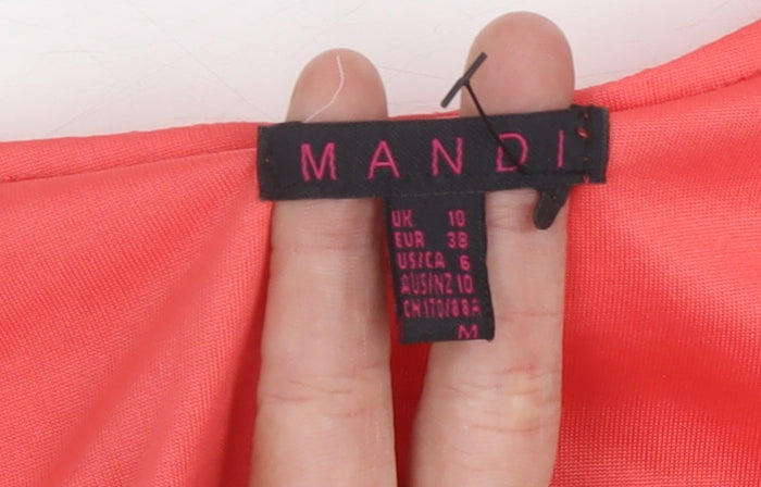 Mandi Women's Pink Sleeveless Hi-Low Shift Dress - Size 10