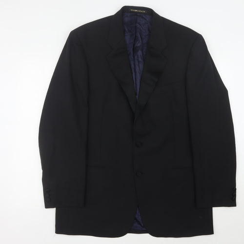 Marks and Spencer Men's Black Suit Jacket, 42 Chest, Elegant Formal
