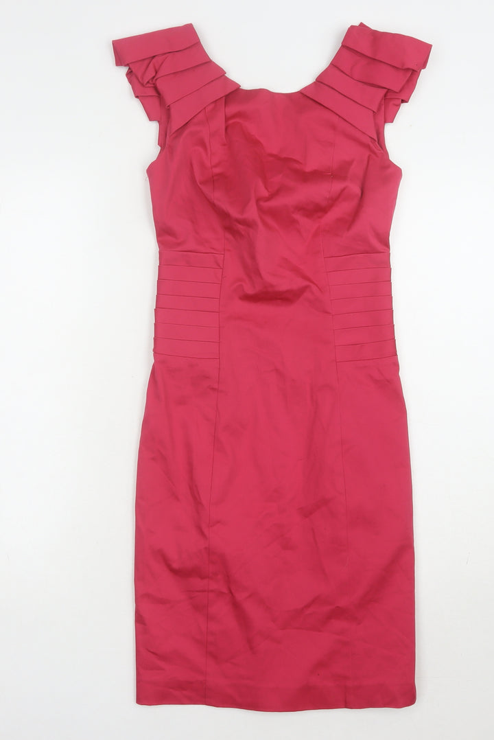Warehouse Women's Red Pencil Dress, Size 8, Party Wear