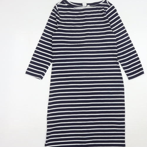 Gap Women's Blue Striped Sheath Dress M