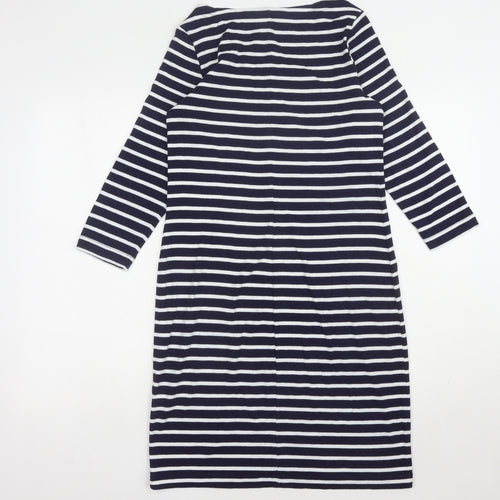 Gap Women's Blue Striped Sheath Dress M