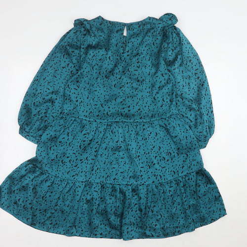 Zara Women's Green Trapeze Dress XS