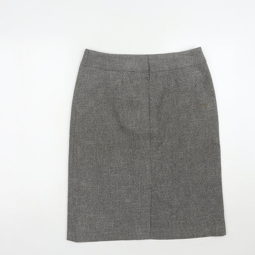 Happit Women's Grey Pencil Skirt, Size 12