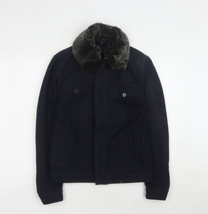 River Island Women's Black Wool XS Winter Jacket