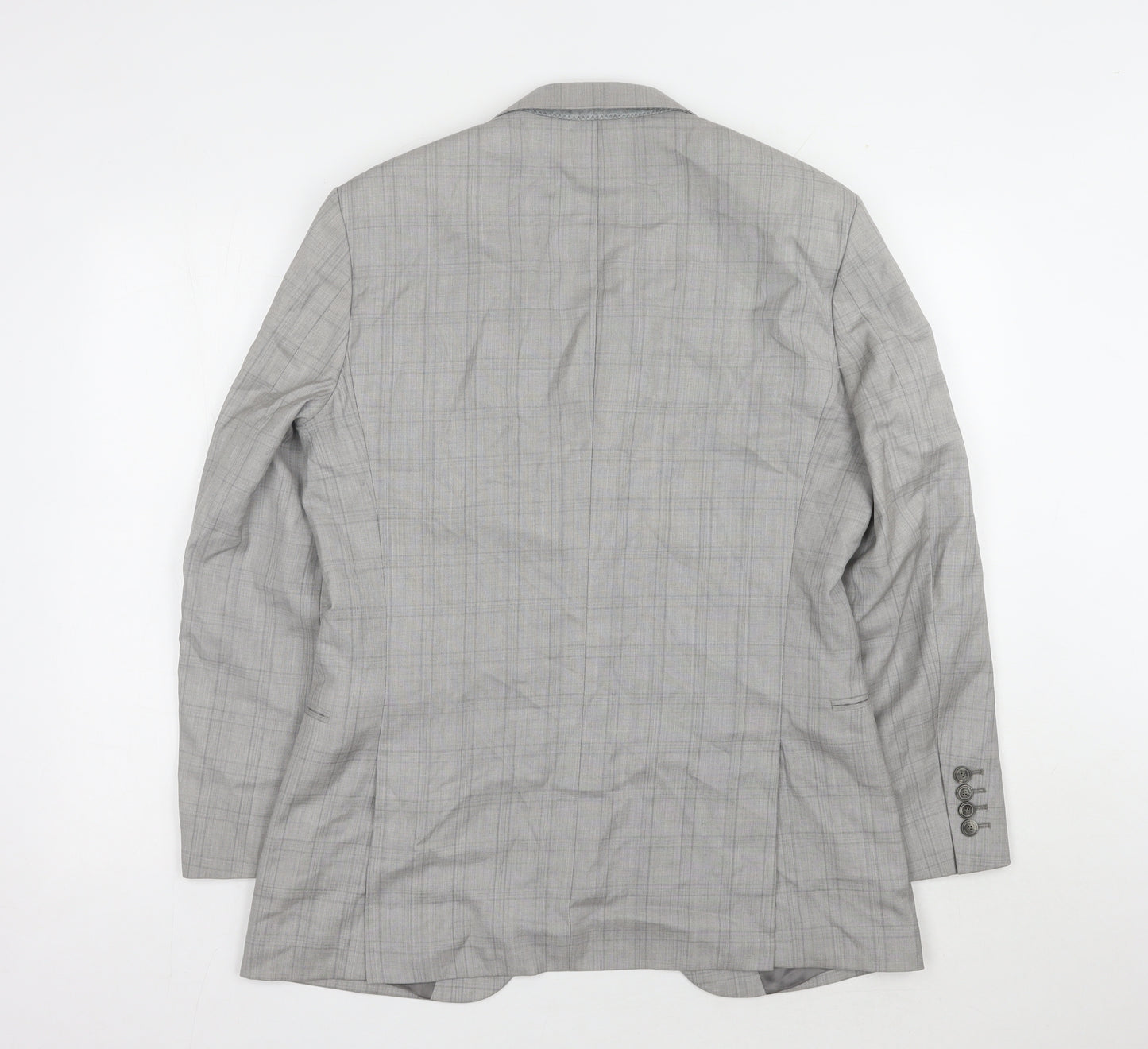 Reiss Men's Grey Check Blazer 38 Regular