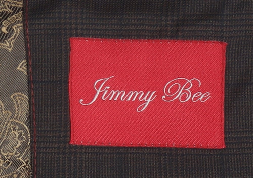 Jimmy Bee Brown Check Blazer for Men - Size 38S