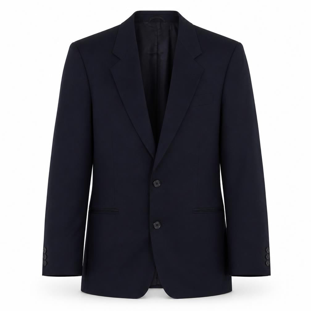 Front view of Mario Barutti Men's Blue Blazer Jacket 34R