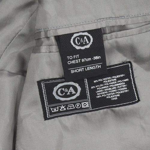 C&A Grey Men's Blazer 38 Short Jacket