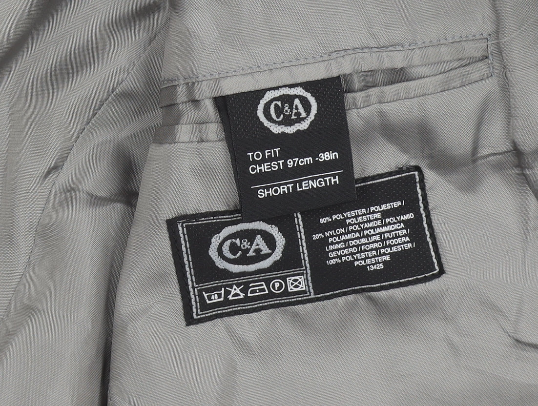 C&A Grey Men's Blazer 38 Short Jacket