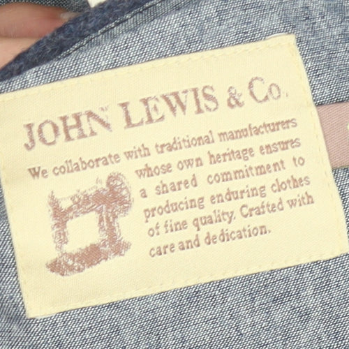 John Lewis & Co. Men's Blue Wool Pea Coat S