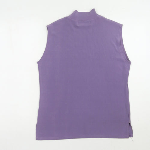 Eternal Collection Women's Purple Studded Tank Top