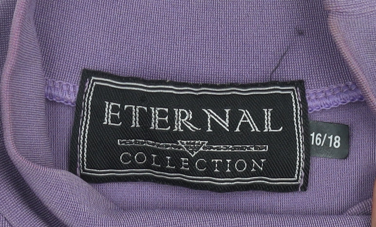 Eternal Collection Women's Purple Studded Tank Top