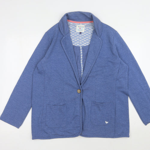 Country Rose Women's Blue Blazer Size L Casual Single-Breasted