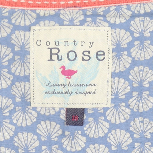 Country Rose Women's Blue Blazer Size L Casual Single-Breasted