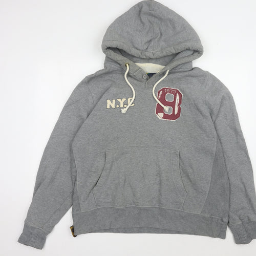Lee Cooper Men's Grey XL Pullover Hoodie