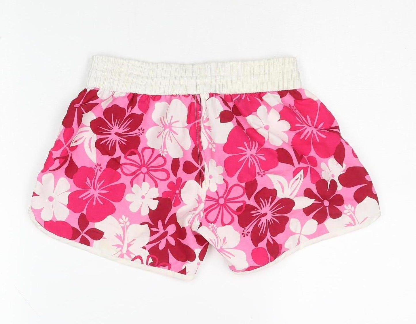 Bixtra Women's Multicoloured Floral Athletic Shorts S