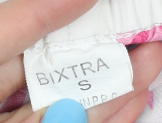 Bixtra Women's Multicoloured Floral Athletic Shorts S