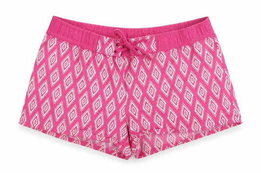 Janina Women's Pink Geometric Athletic Shorts, Size 8