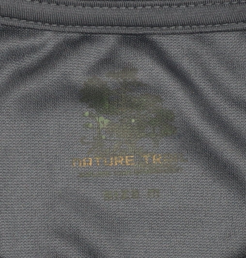 Men's Blue Crew Neck Moisture-Wicking T-Shirt