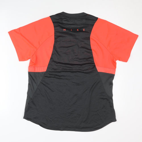 Nike Unisex Red Black T-Shirt L Athletic Fit