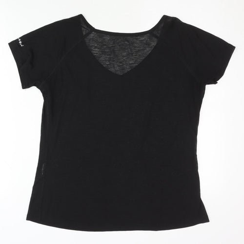 Crivit Sports Women's Black V-Neck T-Shirt M