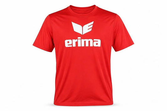 Front view of Erima Men's Red Short Sleeve T-Shirt L