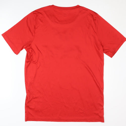 Erima Men's Red Short Sleeve T-Shirt L