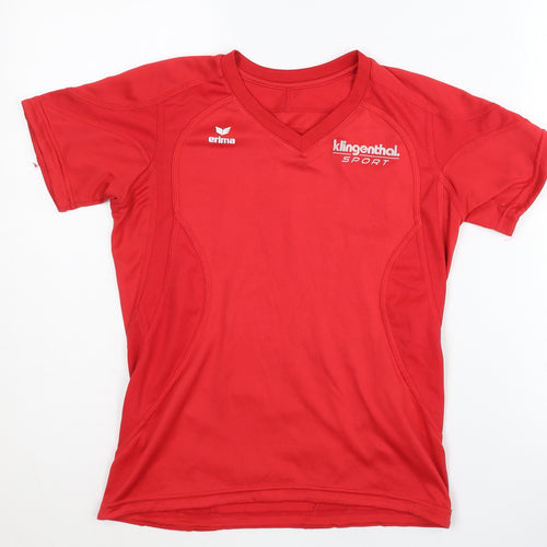 Erima Women's Red Gym T-Shirt Size 8