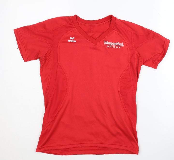 Erima Women's Red Gym T-Shirt Size 8