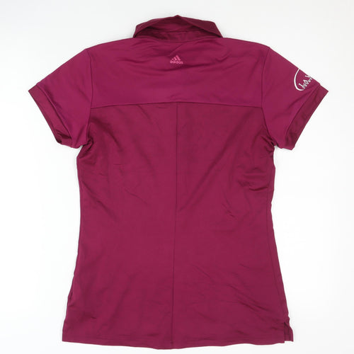 Adidas Women's Pink Polo Golf Shirt - Size S