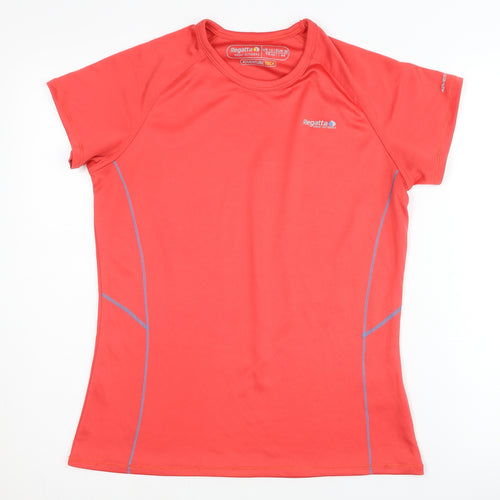 Regatta Women's Red Gym Training T-Shirt Size 12